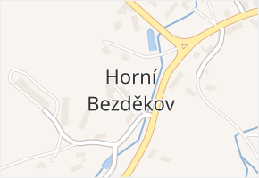 Horní Bezděkov v obci Bojanov - mapa části obce