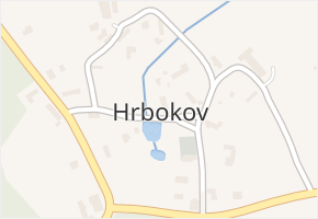 Hrbokov v obci Bojanov - mapa části obce