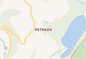 Petrkov v obci Bojanov - mapa části obce