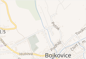 Jiráskova v obci Bojkovice - mapa ulice