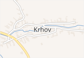 Krhov v obci Bojkovice - mapa části obce