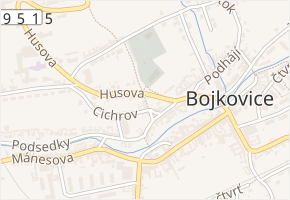 Mariánská v obci Bojkovice - mapa ulice