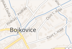 Nábř. Svobody v obci Bojkovice - mapa ulice