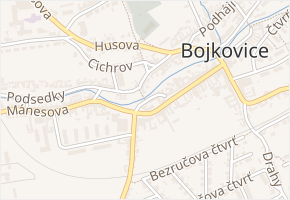 Nábřeží T. G. Masaryka v obci Bojkovice - mapa ulice