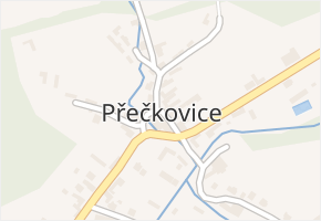 Přečkovice v obci Bojkovice - mapa části obce