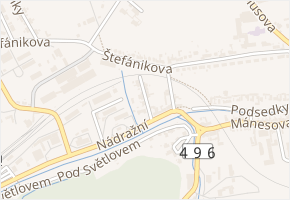 Šafránky v obci Bojkovice - mapa ulice