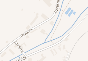 Tovární v obci Bojkovice - mapa ulice