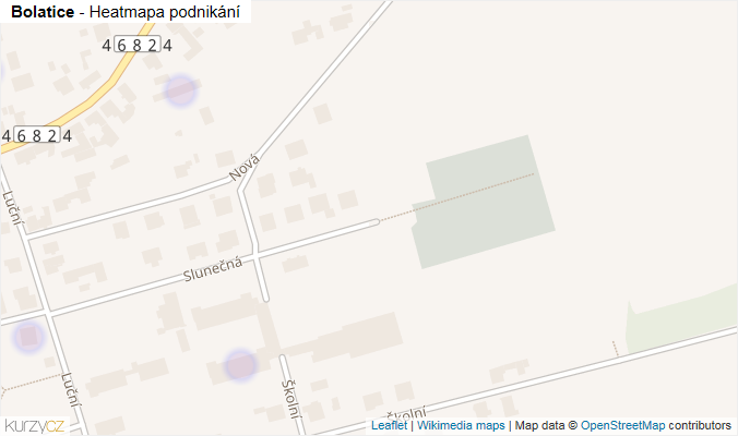 Mapa Bolatice - Firmy v obci.