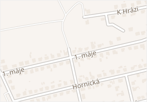 1. máje v obci Bolatice - mapa ulice