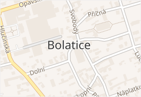Bolatice v obci Bolatice - mapa části obce