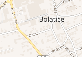 Dolní v obci Bolatice - mapa ulice
