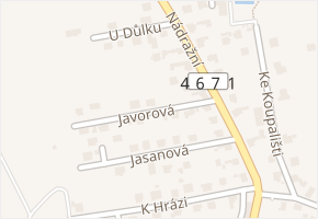 Javorová v obci Bolatice - mapa ulice