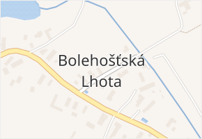 Bolehošťská Lhota v obci Bolehošť - mapa části obce