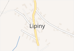 Lipiny v obci Bolehošť - mapa části obce