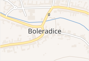 Boleradice v obci Boleradice - mapa části obce