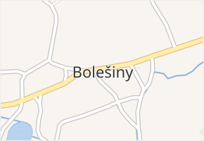 Bolešiny v obci Bolešiny - mapa části obce