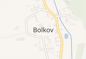 Bolkov v obci Bolkov - mapa části obce