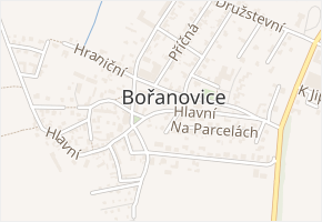 Hlavní v obci Bořanovice - mapa ulice