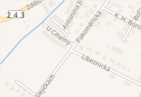 Hovorčovická v obci Bořanovice - mapa ulice