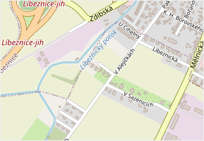 K Potoku v obci Bořanovice - mapa ulice