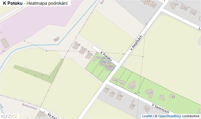 Mapa K Potoku - Firmy v ulici.