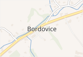 Bordovice v obci Bordovice - mapa části obce