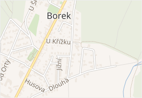 Dlouhá v obci Borek - mapa ulice