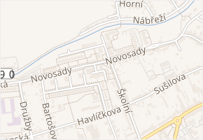 Novosady v obci Bořenovice - mapa ulice
