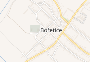 Školní v obci Bořetice - mapa ulice