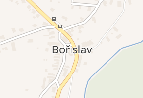 Bořislav v obci Bořislav - mapa části obce