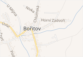 Dolní Zádvoří v obci Bořitov - mapa ulice