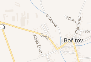 Družstevní v obci Bořitov - mapa ulice