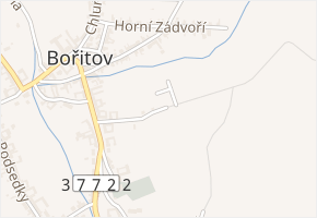 K Vodárně v obci Bořitov - mapa ulice