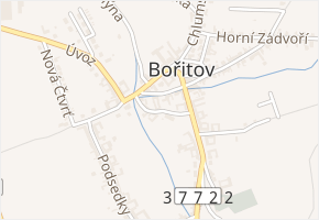 Krátká v obci Bořitov - mapa ulice