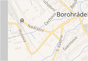 Nádražní v obci Borohrádek - mapa ulice