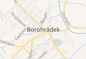 Za Mlýnem v obci Borohrádek - mapa ulice