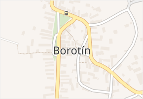 Borotín v obci Borotín - mapa části obce
