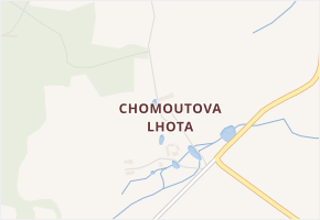 Chomoutova Lhota v obci Borotín - mapa části obce