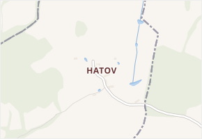 Hatov v obci Borotín - mapa části obce