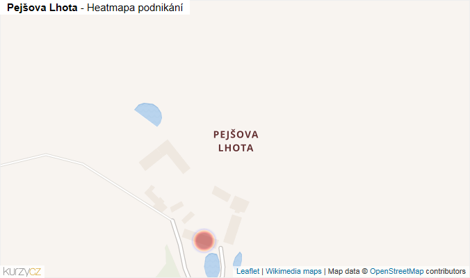 Mapa Pejšova Lhota - Firmy v části obce.