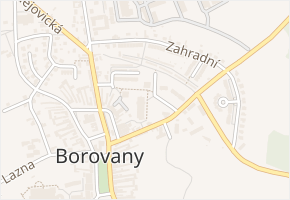 Třeboňská v obci Borovany - mapa ulice