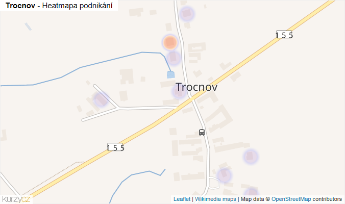Mapa Trocnov - Firmy v části obce.