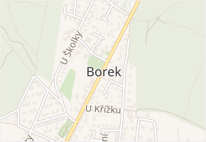 V Borku v obci Borovany - mapa ulice