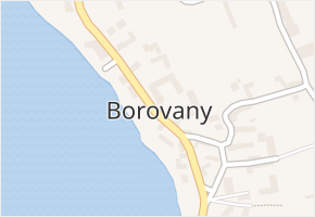 Borovany v obci Borovany - mapa části obce
