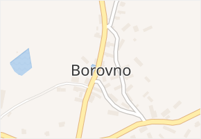 Borovno v obci Borovno - mapa části obce