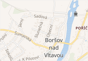 Ke Školce v obci Boršov nad Vltavou - mapa ulice