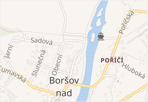 Nábřežní v obci Boršov nad Vltavou - mapa ulice