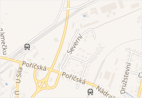 Severní v obci Boršov nad Vltavou - mapa ulice