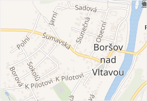 Šumavská v obci Boršov nad Vltavou - mapa ulice