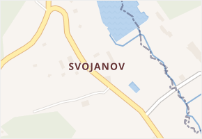 Svojanov v obci Borušov - mapa části obce